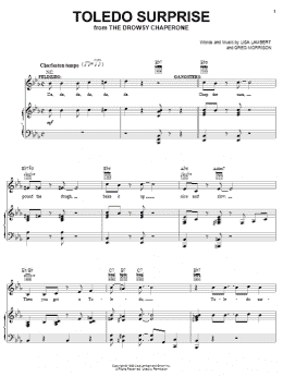 page one of Toledo Surprise (Piano, Vocal & Guitar Chords (Right-Hand Melody))