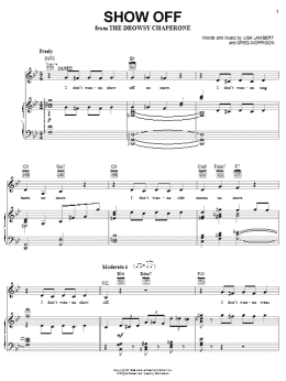 page one of Show Off (Piano, Vocal & Guitar Chords (Right-Hand Melody))
