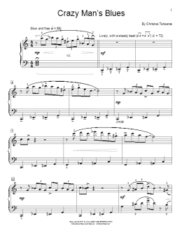 page one of Crazy Man's Blues (Educational Piano)