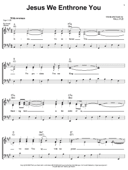 page one of Jesus We Enthrone You (Piano, Vocal & Guitar Chords (Right-Hand Melody))