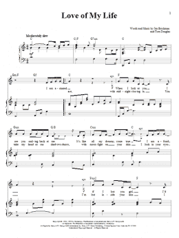page one of Love Of My Life (Piano & Vocal)