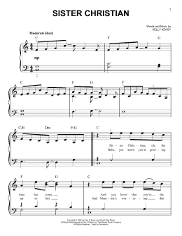 page one of Sister Christian (Very Easy Piano)