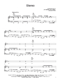 page one of Stereo (Piano, Vocal & Guitar Chords (Right-Hand Melody))