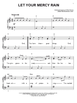 page one of Let Your Mercy Rain (Easy Piano)
