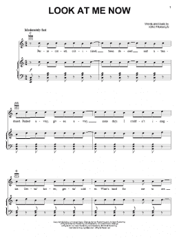 page one of Look At Me Now (Piano, Vocal & Guitar Chords (Right-Hand Melody))