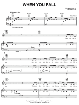 page one of When You Fall (Piano, Vocal & Guitar Chords (Right-Hand Melody))