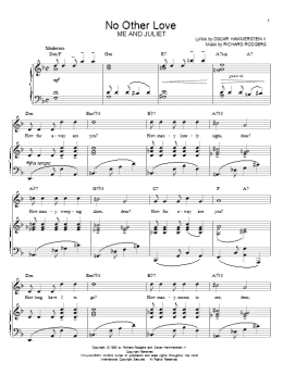 page one of No Other Love (Piano & Vocal)