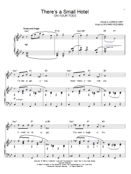 page one of There's A Small Hotel (Piano & Vocal)