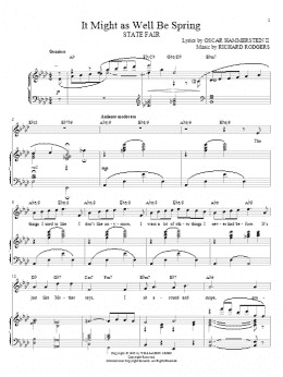 page one of It Might As Well Be Spring (Piano & Vocal)