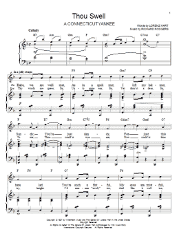page one of Thou Swell (Piano & Vocal)
