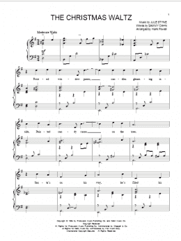 page one of The Christmas Waltz (Piano & Vocal)