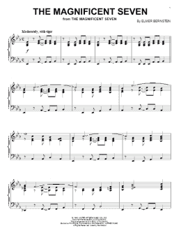 page one of The Magnificent Seven (Piano Solo)