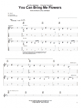 page one of You Can Bring Me Flowers (Guitar Tab)