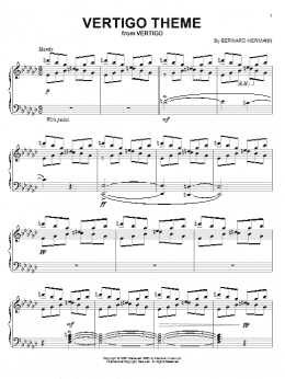 page one of Vertigo Theme (Piano Solo)