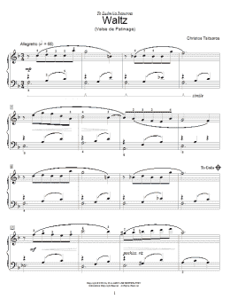 page one of Waltz (Educational Piano)