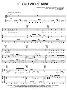 page one of If You Were Mine (Piano, Vocal & Guitar Chords (Right-Hand Melody))