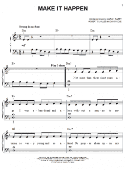 page one of Make It Happen (Easy Piano)