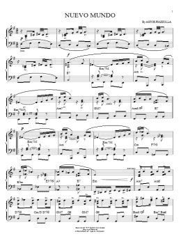 page one of Nuevo Mundo (Piano Solo)