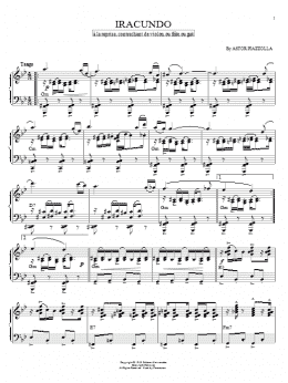 page one of Iracundo (Piano Solo)