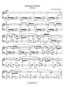 page one of Tango choc (Doudou) (Piano Solo)