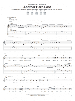 page one of Another Hero Lost (Guitar Tab)