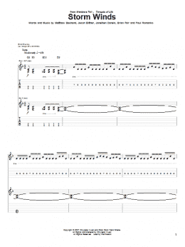 page one of Storm Winds (Guitar Tab)