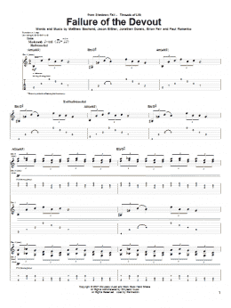 page one of Failure Of The Devout (Guitar Tab)