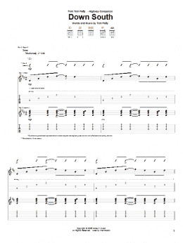 page one of Down South (Guitar Tab)