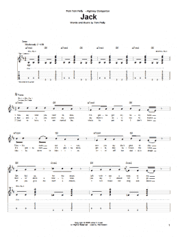 page one of Jack (Guitar Tab)