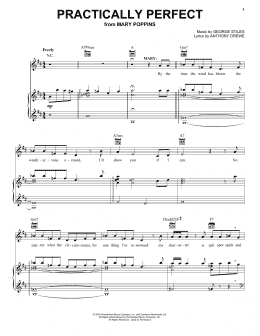 page one of Practically Perfect (Piano, Vocal & Guitar Chords (Right-Hand Melody))