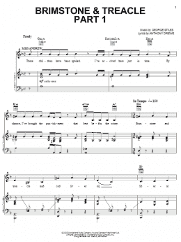 page one of Brimstone & Treacle Part 1 (Piano, Vocal & Guitar Chords (Right-Hand Melody))