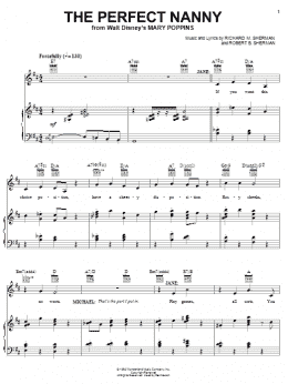 page one of The Perfect Nanny (Piano, Vocal & Guitar Chords (Right-Hand Melody))