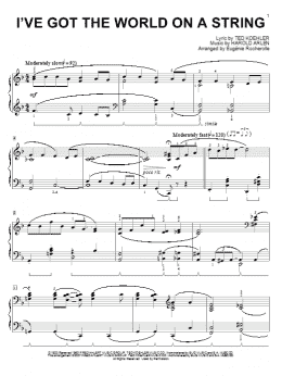 page one of I've Got The World On A String (Piano Solo)