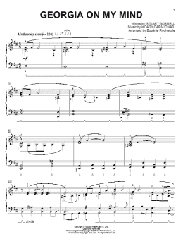 page one of Georgia On My Mind (Piano Solo)