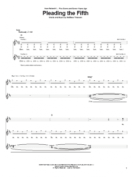 page one of Pleading The Fifth (Guitar Tab)