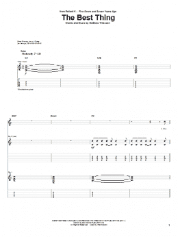 page one of The Best Thing (Guitar Tab)