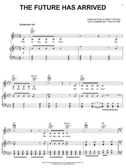 page one of The Future Has Arrived (Piano, Vocal & Guitar Chords (Right-Hand Melody))