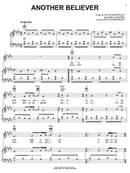 page one of Another Believer (Piano, Vocal & Guitar Chords (Right-Hand Melody))