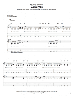 page one of Catalyst (Guitar Tab)