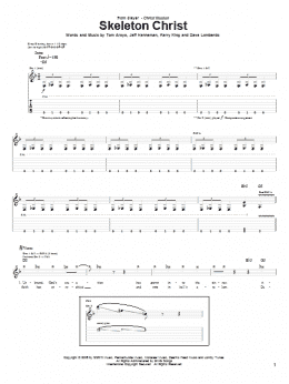 page one of Skeleton Christ (Guitar Tab)
