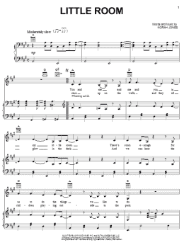 page one of Little Room (Piano, Vocal & Guitar Chords (Right-Hand Melody))