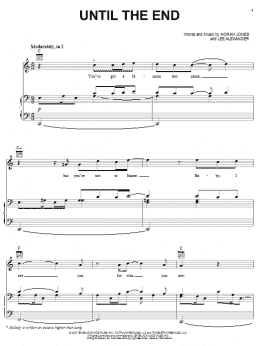 page one of Until The End (Piano, Vocal & Guitar Chords (Right-Hand Melody))