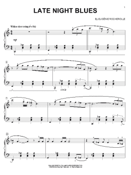 page one of Late Night Blues (Piano Solo)