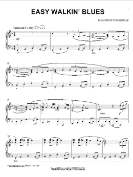 page one of Easy Walkin' Blues (Piano Solo)