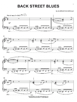 page one of Back Street Blues (Piano Solo)