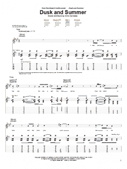 page one of Dusk And Summer (Guitar Tab)