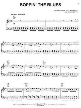 page one of Boppin' The Blues (Piano, Vocal & Guitar Chords (Right-Hand Melody))