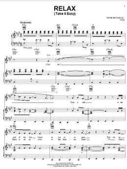 page one of Relax (Take It Easy) (Piano, Vocal & Guitar Chords (Right-Hand Melody))