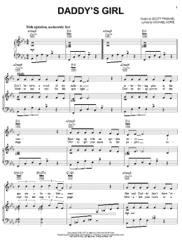 page one of Daddy's Girl (Piano, Vocal & Guitar Chords (Right-Hand Melody))