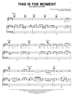 page one of This Is The Moment (Piano, Vocal & Guitar Chords (Right-Hand Melody))